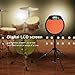 Drum Metronome, Digital Electronic Drummer Training Practice Pad LED Display Drum Metronome with Earphone