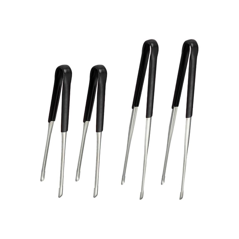 Lot de 4 pinces de cuisine en acier inoxydable (11,5/13,5)