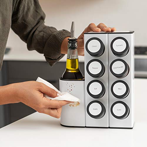 Prepdeck-Chef-Caddy-Spice-Rack-Seasoning-Oil-Organizer-Spice-Labels-Blank-Labels-Kitchen-Counter-Organization-and-Storage-Base