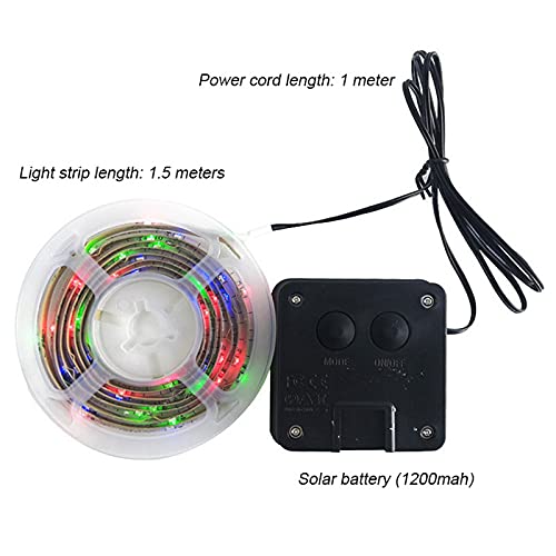 lefeindgdi LED Basketbal Hoop Lights, Zonne-energie Kleur Veranderende Nachtlamp, Basketbal Lamp Sensor Licht Bar… - Image 6