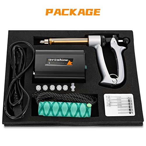 Proshine Cartridge Filling Gun Machine Filler, Heated Handheld Portable with 2 Tubes 10 Needles - Thumbnail 6