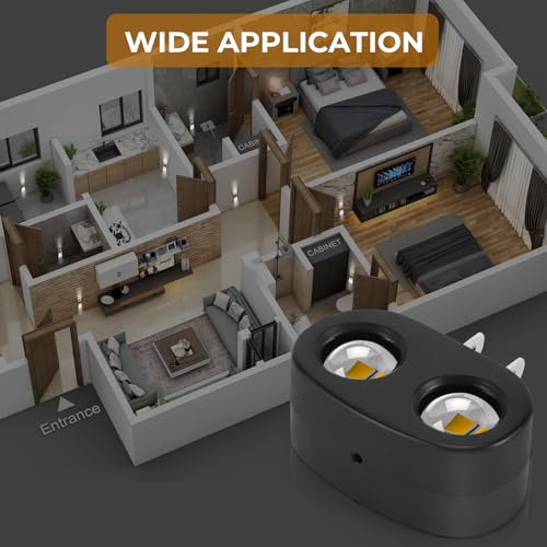 Image of 4 Pack LED Night Light Plug-in Wall, 100 Lumens 4000K Cool White, Auto On /Off Dusk to Dawn Sensor, Adjustable Swivel Head for Indoor - Ideal for Hallway, Stairs, Bedroom, Bathroom, Kitchen