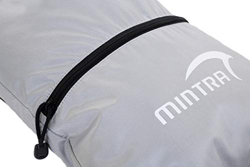 Mintra Sports Drawstring Bags - Backpack, Cinch Sack, Sports, Gym (Grey, Rush (14in x 18in))4