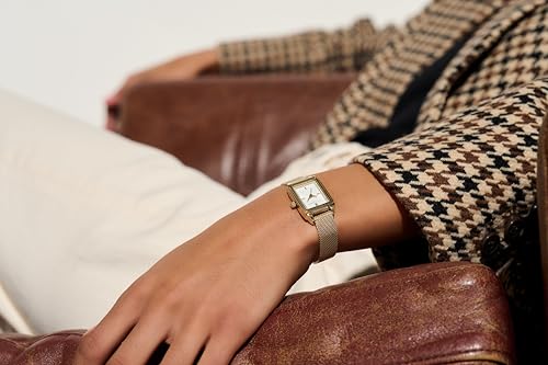 Image of Olivia Burton Rectangular Women's Watch - 25.5mm, 3H Quartz Movement, Stainless Steel, Water Resistant 30M (3ATM)