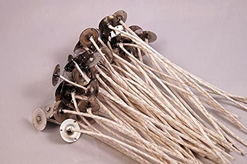 100 ECO {You Choose} Pretabbed Primed Custom 6" Candle Wicks JessMaeCandleSupply USA Made… (ECO 2)