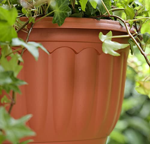 Yikush 4332685279 Hanging Planter For Indoor And Outdoor Plants 2 Pack 12 Inch Flower Pot Plastic Plant Pot thumb #4