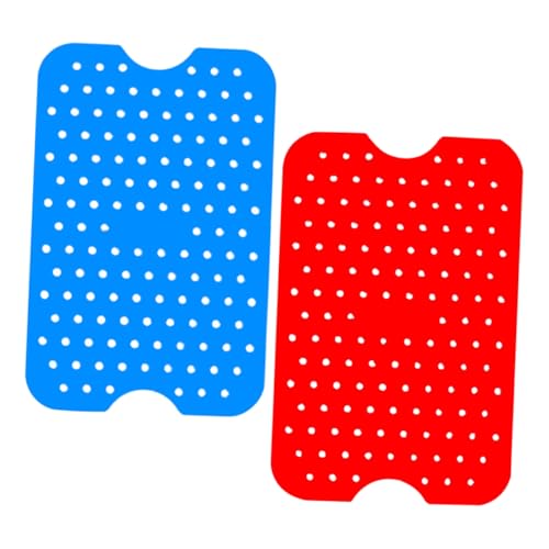 FUNOMOCYA 2 Almohadillas De Silicona para Freidora Accesorios Reutilizables para Freidora Alfombrillas para Freidora Accesorios para Freidora De Aire Suministros para Freidora De Aire