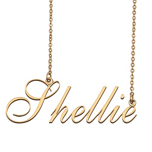 HUAN XUN Custom Made Delicate Any Name Necklace for Mother Shellie
