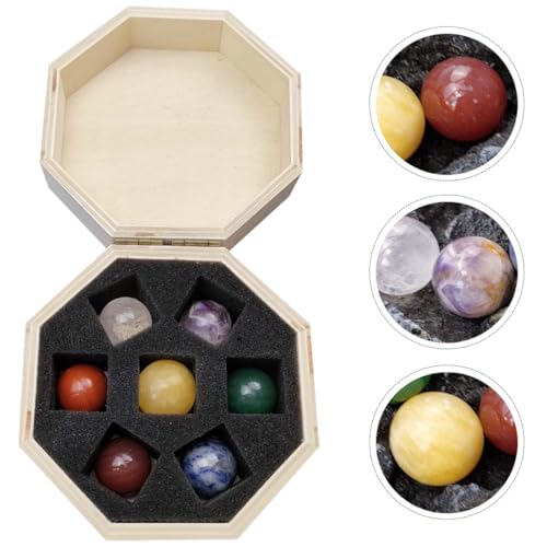 Piedras naturales detalladas en pack de 7 unidades para regalar en inauguraciones de casa y Navidad 7