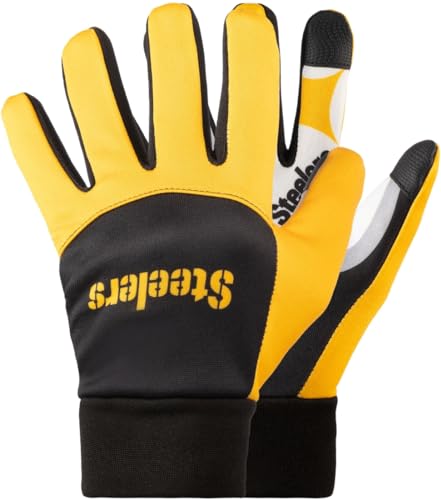 FOCO Pittsburgh Steelers NFL Team Texting Gloves with Logo on The Palms