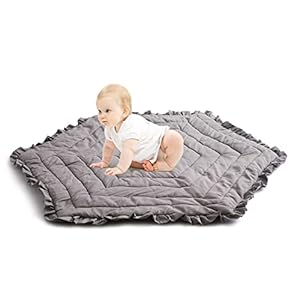 Baby Activity Mat 100% Cotton Nursery Rug 51×46 in – Machine Washable Baby Play Mat for Nursery Decor Baby Play Mats for Floor Activity Gym Crawling Baby Mat for Tummy Time Infants