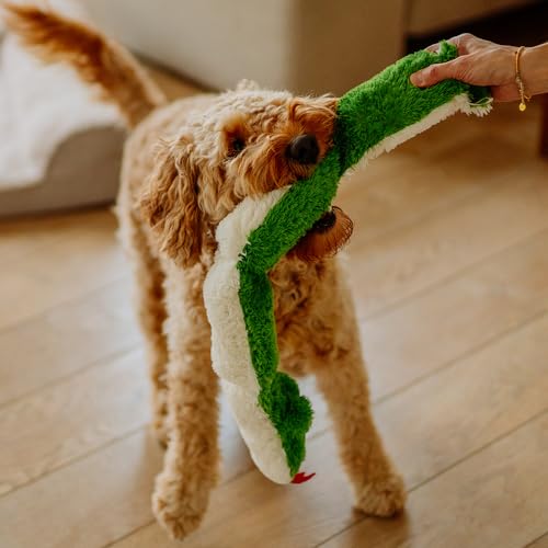 Nobby Plüsch Schlange für Hunde, grün 85 cm, 1 Stück