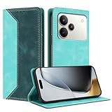 TAUYN Housse Folio en Cuir pour Realme P4 5G, Premium PU/TPU Cuir Portefeuille Etui Housse, avec Deux Emplacements pour Cartes, Mince et légère, Design Simple et élégant. Vert foncé TAUYN Housse Folio en Cuir pour Realme P4 5G, Premium PU/TPU Cuir Portefeuille Etui Housse, avec Deux Emplacements pour Cartes, Mince et légère, Design Simple et élégant. Vert foncé
