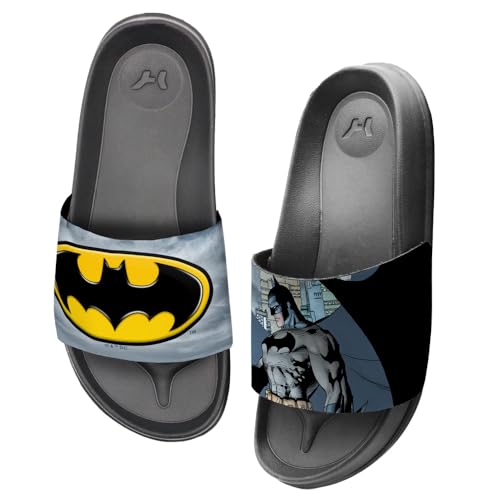 Popfunk Batman Worlds Finest Unisex Adult Slides Adjustable Flip Flop Sandals Officially Licensed Hypd Slydr Switch™3