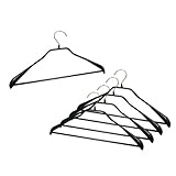 マワ ドイツのすべらない ハンガー ボディフォーム バー付 42LS 5本組 ブラック 10年保証