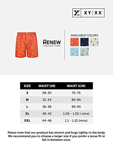 XYXX Ultra Breezy 100% Super Combed Cotton Printed Renew Boxer Shorts for Men