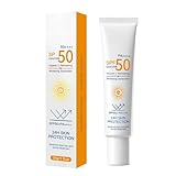 Gesichtssonnencreme LSF 50+ PA++++, Sonnencreme Mit Vitamin C Für Strahlenden Teint, Leichte Nicht Fettende Textur Ideal Unter Make-up, 2er Pack Vitamin C Sonnencreme
