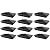 8" x 8" Heavy Duty Aluminium Pyramid Post Cap for Wood Posts - Black (12 Pack)