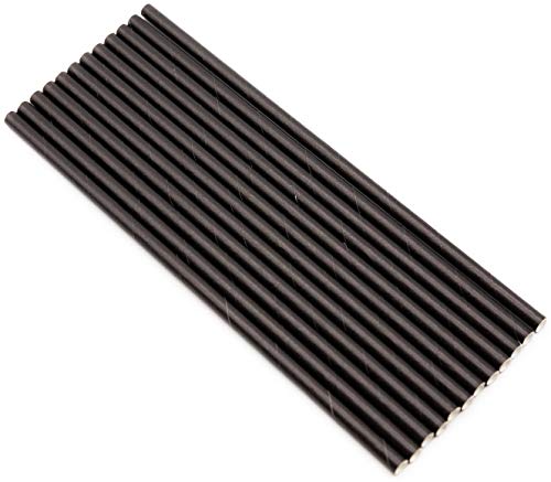 Pack de 150 pitillos biodegradables de papel negro sólido miniatura 4