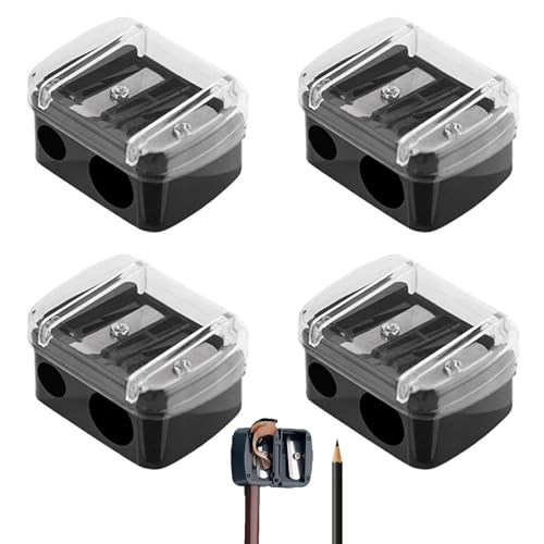 4 Stück Makeup Sharpener Anspitzer,Spitzer Kosmetikstifte,Anspitzer Dicke Und Dünne Stifte,Kosmetik Bleistift,Spitzer Für Kajalstifte, Dicke Stifte Für Augenbrauenstift,Lipliner