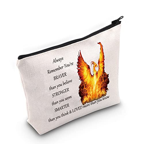 LEVLO Phoenix Bird Cosmetic Make up Bag Phoenix Inspirational Gift