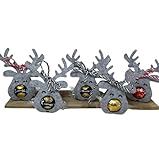 CJ&M 10 Stück Rentier Mitarbeiter Geschenk | Weihnachtsdekoration | Schokoladenhalter | Geschenkidee | kleines Geschenk Geschenkanhänger Gastgeber Geschenk Elch