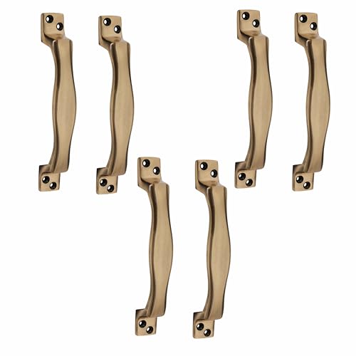 Image of Door Handle Cool Door Handles for Main Door Aluminum (7 Inch), Antique- Finish Door Handles for Home and Office for Wooden & Glass Door Handle, Pull Door Handle (Pack of 3 Pair, Tie)