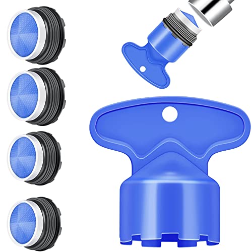 ZXCV5MIUOE 4 pièces M18 M21 Aérateurs pour Robinet Mélange Buse aérateur mousseur Outil de rechange robinets crépine mélangeur barboteur, (69V5E0018) Cover