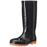 [キタ] 安全長靴 作業長靴 メガセーフティ PVC製 衛生安全長靴耐油ロングタイプ KR-7420 ブラック 30 cm