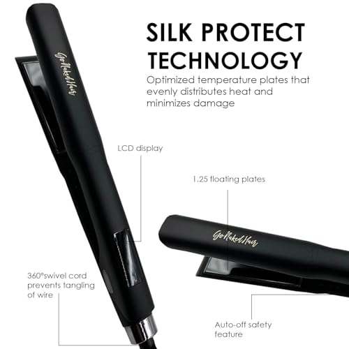 Plancha de Pelo de Titanio GoNaked Profesional miniatura 4