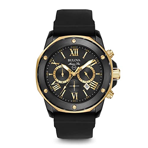 Bulova Men's Marine Star Series A Black and...