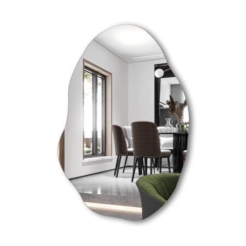 Espelho Decorativo Orgânico Lapidado 90x60 Moderno - com suporte ...