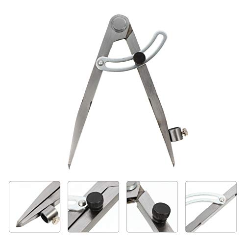 VILLCASE Bússola para Marcenaria Com Porta-Lápis Espaçador Ferramenta de Mão para Desenhar Círculos