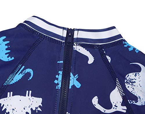 Cotrio Meninos roupa de banho de uma peça rash guard shirt conjunto de maiô para criança dinossauro
