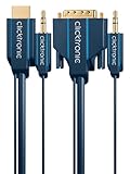  Clicktronic Casual HDMI/DVI- und Audio-Adapterkabel (Adapter zwischen HDMI, DVI-D und Audio, 5m)