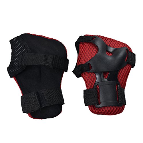 ZXTDR Kids Knee Pads Elbow Pads Wrist Guards Protective Gear for Skateboarding Biking Riding Cycling (Red) - Thumbnail 6