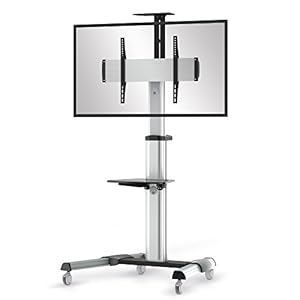 conecto TV Ständer Standfuß rollbar 37-70 Zoll für viele Fernseher/Monitore I Mit Rollen höhenverstellbar/schwenkbar... I Modell LM-FS02G