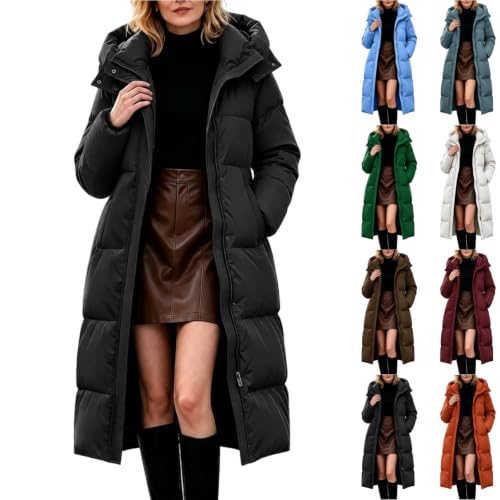 Rkwins Long Puffer Coat Women Winter Zip Up Insulated Quilted Jackets - image 1