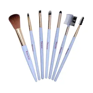 KIRA 7Pcs Makeup Brush Set Uses For, Eye Shadow, Eyeliner Brush, Foundation Brush, Brow Brush, Nose Shadow Brush, Eyelash Comb, Eyelash Brush And Beauty Tool (Assorted) (685)