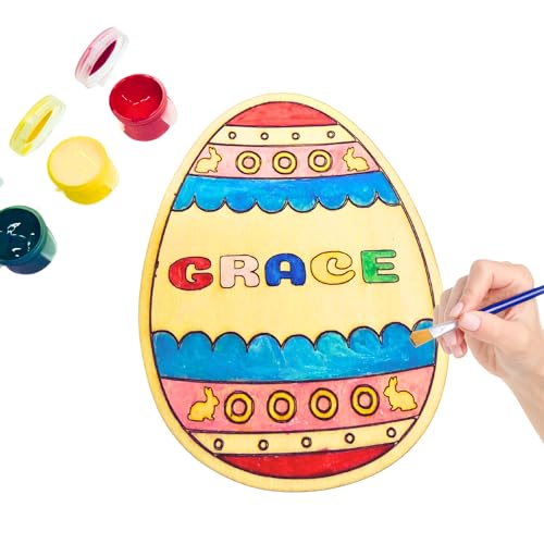 Personalized Easter Egg Paint Kit with Name - Custom DIY...