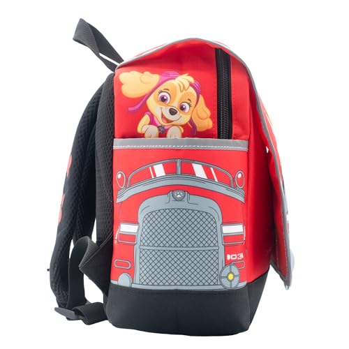 Image of AI ACCESSORY INNOVATIONS Paw Patrol Backpack For Kids & Toddlers, School Bag for Boys and Girls, 3D Front Pocket Features Marshall, Chase, Skye, & Rubble, 11.5 Inches