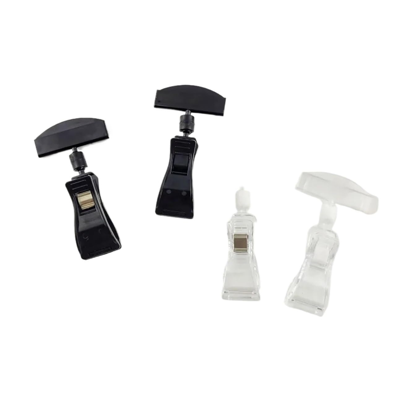 Yangshe 30pcs Plastic Display Spring Clips Holders for Sign Paper Card Price Label Tag Store