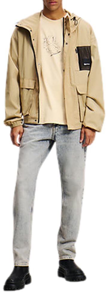 Karl Lagerfeld Jeans Hombre Regular Curved Hem Shibori T-Shirt