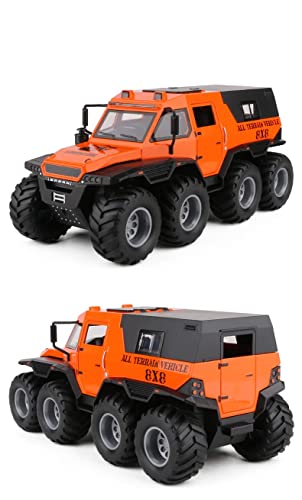 Image of 1:24 Russia Avtoros 8x8 ATV Armored Car Model Alloy Toy Car Boy Off-Road Toy car with Openable Doors & Light, Music Boys Gifts Toys for Kids【Colors as Per Stock