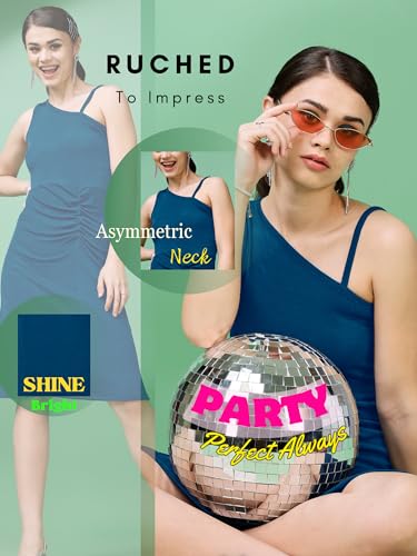 Image of Purvaja Women's Solid Sleeveless Bodycon Knee-Length Dress