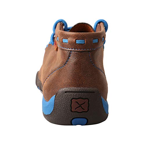 Image of Twisted X Chukka Driving Moc (Little Kid /Big Kid) Brown /Blue 12 Little Kid Medium