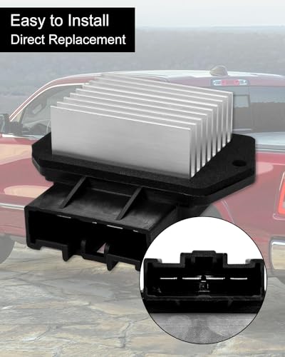 Image of 973-913 AC Blower Motor Resistor Fit for Dodge Ram 1500 2500 3500, Fit for Jeep Wrangler Patriot Compass,Fit for Chrysler 200 Sebring, Dodge Journey Avenger Caliber, Cadillac DTS Replace 68018105AA