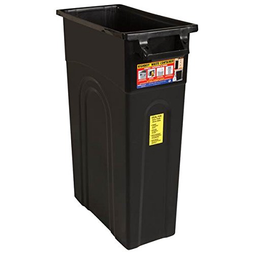 United Solutions Ti0032 Highboy Waste Container (3 Pack, Black)