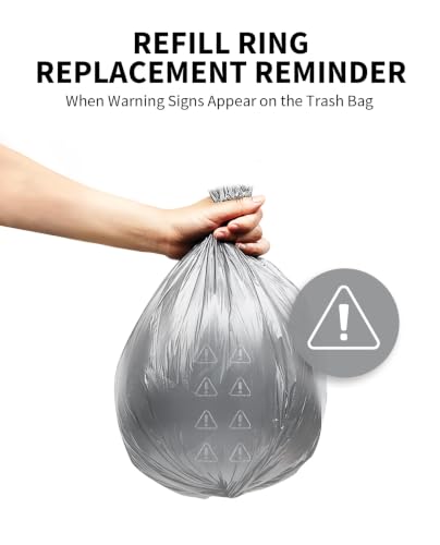 Image of PETKIT Trash Bag Refill Rings for Purobot Ultra Auto-Packing Self-Cleaning Cat Litter Box, Leak-Proof Replacement Waste Bags, Long-Lasting Trash Bags -4 Packs
