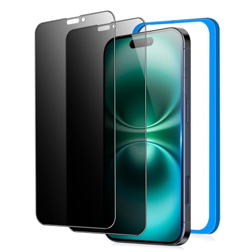 【覗き見防止】 iPhone16Plus / iPhone15Plus 用 ガラスフィルム のぞき見 防止 アイフォン16プラス/アイフォン15プラス 対応 フィルム 覗き見防止 保護 強化ガラス (6.7インチ)【左右見えない/耐衝撃/気泡ゼロ/貼り付け